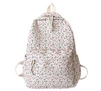Fiorky Mochila Escolar Floral para Niñas Bolsa de Viaje,Práctica Mochila con Estampado Floral para Mujeres Flor de Viaje Mochila Escolar de Hombro para Niñas de Gran Capacidad Mochila Preppy