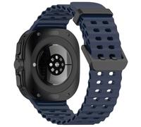 Fiorky Ocean Sport Correa de silicona SIN espacios Banda con extremo curvado for Sam-sung Galaxy Watch 7 Ultra 47 mm Accesorios Reemplazo ajustable Pulsera suave Conector de liberación de