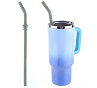 Fiorky Pajitas de repuesto para vaso de viaje Hydro Flask de 40 oz, pajita de silicona reutilizable, pajita larga para beber para botella de agua Hydro Flask, accesorios