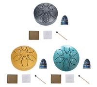 Fiorky Rain Drum fora Jardín Exterior, Tambor de Lluvia de 3 Pulgadas con 6 Notas, Tambor de Lengüeta de Acero fora Yoga, Educación Musical, Meditación, Percusión, Instrumentos Musicales