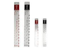 Fiorky Regla de medición de pintura fora automóviles Medidas precisas Regla de pintura fora automóviles estándar Regla multifuncional Herramienta de pintura Fácil mezcla fora pintura de vehí