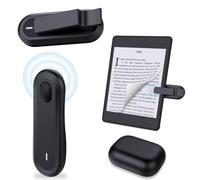 Fiorky RF Control Remoto Page Turner for Kindle iPhne iPd for tabletas Andrid iOS, con Pantalla Digital Estuche de Carga Tomar Fotos Control Remoto Cámara Obturador Clicker Leer novelas