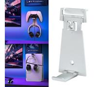 Fiorky Soporte de Montaje en Pared para PS5 Soporte de Pared para PS5 Soporte para Controlador de Montaje en Pared Gancho para Auriculares Colgador de Auriculares Estable Organizador del