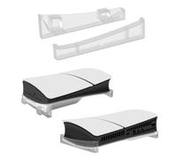 Fiorky Soporte Horizontal Compatible con PS5 Soporte de Base Soporte de Consola Transparente Soporte de Escritorio para Consola de Juegos Estante de Almacenamiento para PS5/PS5 Slim Digital