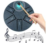 Fiorky Tambor de lengua de acero, 3 pulgadas, 6 notas, tambor de lluvia for carillón de lluvia exterior, instrumentos musicales de percusión for educación musical,concierto,curación mental