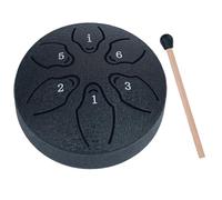 Fiorky Tambor de lengua de acero de 3 pulgadas, 6 notas, tambor de lluvia for carillón de lluvia exterior, instrumentos musicales de percusión for educación musical, concierto, yoga