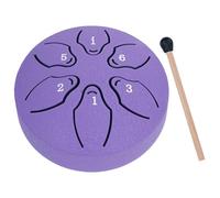 Fiorky Tambor de lengua de acero de 3 pulgadas, 6 notas, tambor de lluvia for carillón de lluvia exterior, instrumentos musicales de percusión for educación musical, concierto, yoga