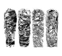 Fiorky Tatuajes temporales fora adultos hombres mujeres niños, pegatinas figuras 3D impermeable tatuaje velero cuerpo tatuaje pegatina pirata arte pegatinas kit fresco tatuaje falso mujeres