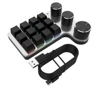 Fiorky Teclado Multifuncional programable Teclado Clicky Compatible con Bluetooth Teclado de Alta precisión para PC Macbook Laptop