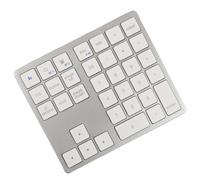Fiorky Teclado numérico Bluetooth, 2.4G Teclado numérico inalámbrico Compatible con Bluetooth USB Recargable Teclado Digital de 35 Teclas Teclado numérico ultradelgado para Ventana Adroid