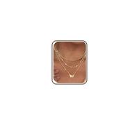 FIOROYAL Collar de Oro en Capas Chapado en 14K para Mujer - Colgante Dorado Personalizado y Ajustable para Adolescentes y Niñas