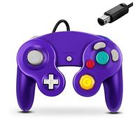 FIOTOK Gamecube - Controlador clásico con cable para Wii Nintendo Gamecube (morado)