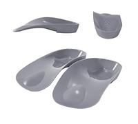 FiotSkep Insertos de arco alto originales 3/4 para fascitis plantar, pies planos, sobrepronación, almohadillas metatarsianas cómodas, plantillas de apoyo para aliviar el dolor de espolón en el talón