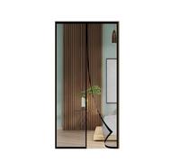 FIOVIP Mosquitera Puerta Magnetica, 80x110CM Cortina, Se Cierra Automáticamente, Fácil Instalación sin Taladrar(Poliéster,Negro)