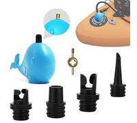 FIPASEN Adaptador de Bomba de Tabla de Paddle, Adaptador de Bomba Sup con Boquillas de 4 Válvulas para Kayaks/Bote Inflable/Tabla de Paddle Surf/Piraguas, Convertidor de Bomba de Aire Multifuncional