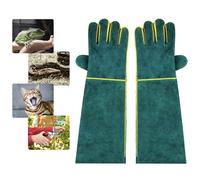 FIPASEN Anti-Mordidas Guantes de Trabajo, 40CM Duraderos Guantes ara Manejo de Animales para Bañarse, Arreglarse, Soldar, Manipular Perros/Gatos/Aves/Serpientes/Loros/Lagartos/Reptiles
