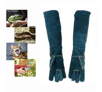 FIPASEN Anti-Mordidas Guantes de Trabajo, 60CM Duraderos Guantes ara Manejo de Animales para Bañarse, Arreglarse, Soldar, Manipular Perros/Gatos/Aves/Serpientes/Loros/Lagartos/Reptiles
