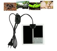 FIPASEN Tapetes Térmicos para Terrarios, Manta Calefactora para Reptiles con Temperatura Ajustable para Tortuga, Serpientes, Lagartos, Geckos, Arañas - Almohadilla Térmica para Reptiles (5W:15x14CM)