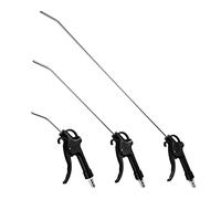 Fippy 3 pistolas de soplado de aire largas para maquinaria de precisión, taller, limpieza de polvo de instrumentos (negro)