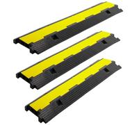 Fiqops Puente de cable 9 unidades de 2 canales, 101 x 25 x 5 cm, puente de cable de goma, diseño modular, puente de cable, protección contra sobretensiones para cables, puente de cables para