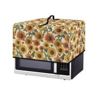 Fiqyvagox Sunflowers - Cubierta protectora antipolvo para horno microondas, multifunción, resistente a la grasa, accesorios de cocina para horno microondas, resistente al desgaste, L
