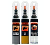 FIRANTO Kit de Pintura de Retoque Coche para Peugeot KLT Jaune Faro, Set de Reparación de Rayones y Arañazos Incluye 15 ml Bolígrafo para Retocar Pintura Coche, Primer y Barniz