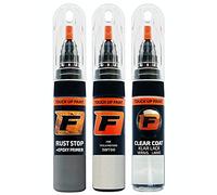 FIRANTO Kit de Pintura de Retoque Coche para Tesla Motors 3WT00 Arctic White, Set de Reparación de Rayones y Arañazos Incluye 15 ml Bolígrafo para Retocar Pintura Coche, Primer y Barniz