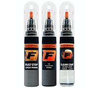 FIRANTO Kit de Pintura de Retoque Coche para Tesla Motors PMNG Steel Grey, Set de Reparación de Rayones y Arañazos Incluye 15 ml Bolígrafo para Retocar Pintura Coche, Primer y Barniz