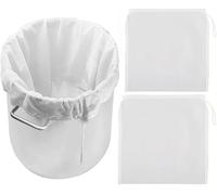 Firavggu 3 Unid Bolsa Filtro Nylon 80 Micras (45x60cm) - Bolsa para Cerveza Fruta Verdura Vino - Saco Filtración Prensa para Mermelada Leche de Frutos Secos