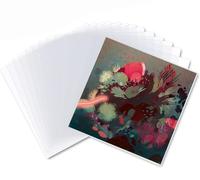 Firavggu 50 Unidades de 10 Pulgadas Fundas para Discos de Vinilo Exterior PP Transparente Record Outer Sleeves LP Fundas Exteriores de plástico Vinilo Fundas Protectoras Individuales (27 x 27 cm)