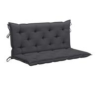 FIRBNUS 120x50x7 cm Cojín para balancín de Tela Gris Antracita Cojines Exterior Jardin Cojin Banco Exterior Cojines Sofa Exterior Cojin Hamaca Recambio Balancin Jardin Cómodo Y Duradero
