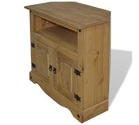 FIRBNUS 80 x 43 x 78 cm - Mesa consola de madera de pino mexicano Corona Range - Mesa consola de madera - Consola de madera - Consola para recibidor - Mueble de entrada - Mesa lateral para sofá