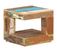 FIRBNUS Mesa de salón 45 x 45 x 40 cm maciza de recuperación, mesa de salón, mesa de madera para salón, mesa de café, mesa de salón, mueble multiusos