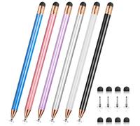 FIRCRE Lápiz capacitivo 2 en 1 para pantalla táctil, bolígrafos de estilistas para iPhone, iPod, Samsung, teléfonos inteligentes y tabletas Android, compatible con todas las pantallas táctiles (mezcla