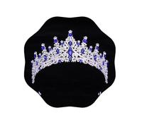 FIRCRE Tiaras y coronas para mujer, tiaras de princesa de cristal con diamantes de imitación, coronas de reina para boda, novia, cumpleaños, graduación, concurso de graduación (tiara 100), M, aleación
