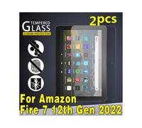 (Fire 7 12th 2022) 2 protectores de pantalla de vidrio templado Amazon Fire 7 5th 7th 9th 12th Fire HD 8 Fire