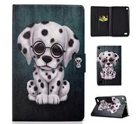 Fire 7 2015 Funda, Slim Shell Case Cover Carcasa con Función de Stand y Auto-Sueño/Estela para Kindle Fire HD 7 2017(7th Gen) Kindle Fire HD 7 2015(5th Gen) dálmata