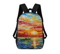 Fire And Water Mochila Escolar Impresa En 3D 17inch Mochilas De Moda Para Niños, Mochilas Escolares Para Niños De Primaria Y Secundaria