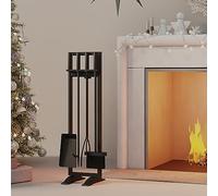 Fire Beauty F7118 Juego de Herramientas para Chimenea, Hierro, Negro, 80,01 cm