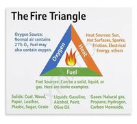 Fire Behavior Basics Poster Industrial Workplace Graphic