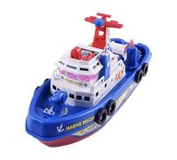 Fire Boat Bath Toy - Impermeable Water Sprinkling Toy with Lights & Music