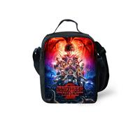 (Fire)Bolsa de lonchera aislada con patrón de Stranger Things bolsas de picnic al aire libre regalos niños