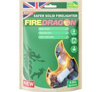 Fire Dragon Sólido (6 tabletas de 27 g) Encendedor de Fuego para Exteriores e Interiores, Transparente, 6 x 27g Tablets
