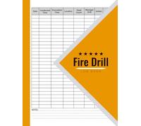 Fire Drill Log Book: 8.5x11 in (A4) , 110 Pages