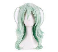 Fire Emblem ThreeHouses Byleth Cosplay Wig Long Wavy Light Green Heat Resistant Synthetic Hair Wig + Wig Cap