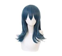 Fire Emblem Threehouses Cosplay Peluca Byleth Azul Lacio Pelo largo Disfraz de Anime de Halloween Juego de roles Pelucas KUQX7130