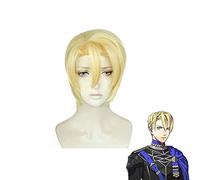 Fire Emblem: ThreeHouses Dimitri Alexandre Bladud Peluca corta Disfraz de Cosplay Pelo sintético resistente al calor Hombres Mujeres Pelucas de fiesta