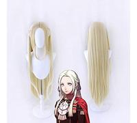 Fire Emblem ThreeHouses Edelgard Von Fresberg Peluca larga Disfraz de Cosplay Pelo sintético resistente al calor Mujeres Pelucas de fiesta de carnaval