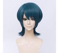 Fire Emblem ThreeHouses Peluca Byleth Largo Azul Recto Medio Largo Corto Cosplay Cabello Halloween Juego de roles B