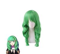 Fire Emblem Threehouses Peluca Flayn Cosplay Cabello Verde Pelo largo y rizado Pelucas Comiket Show Halloween Juegos de rol Pelucas